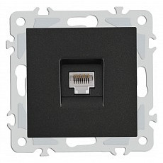 Розетка ethernet rj-45 без рамки arte milano am-206 206.45-1.black